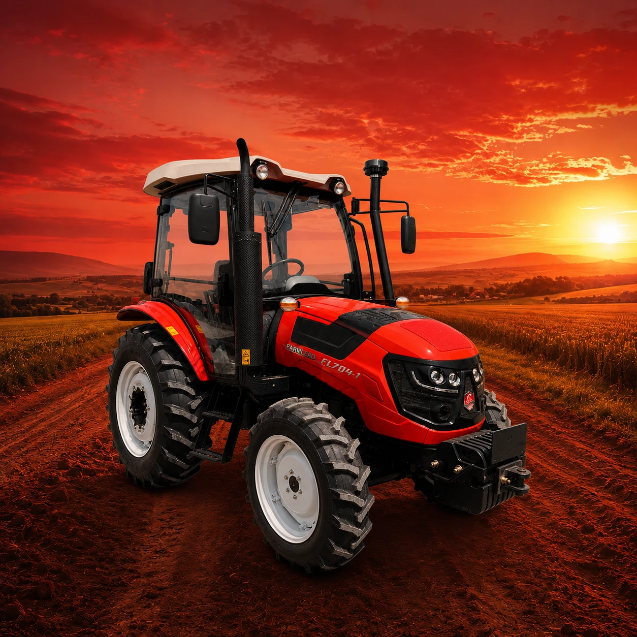 FarmLead FL704 traktor u polju
