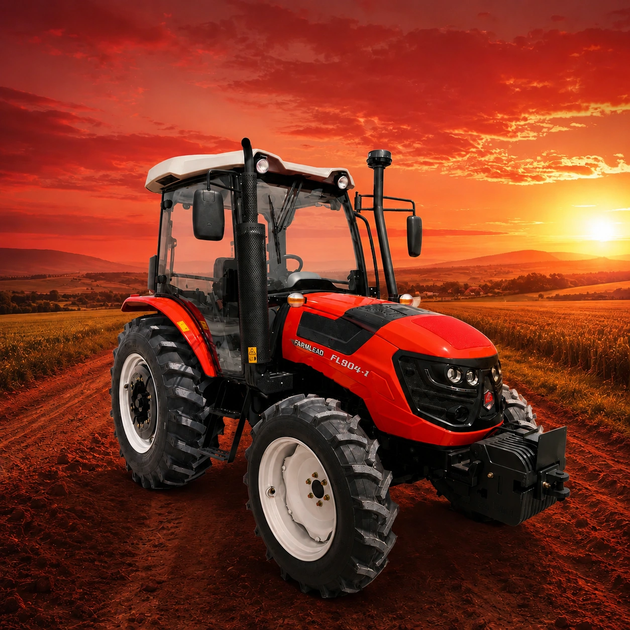 FarmLead FL804 traktor u polju