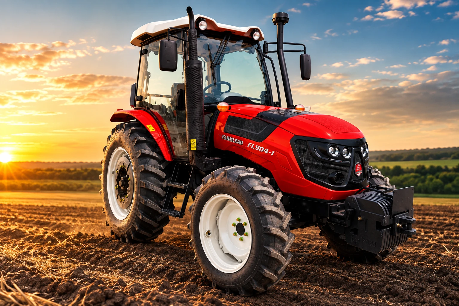 FarmLead traktor na njivi