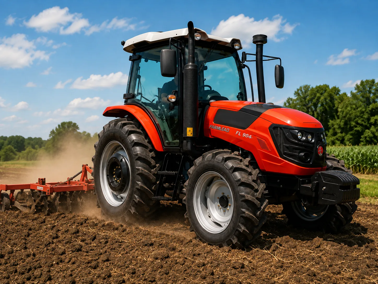 farmlead traktor na njivi