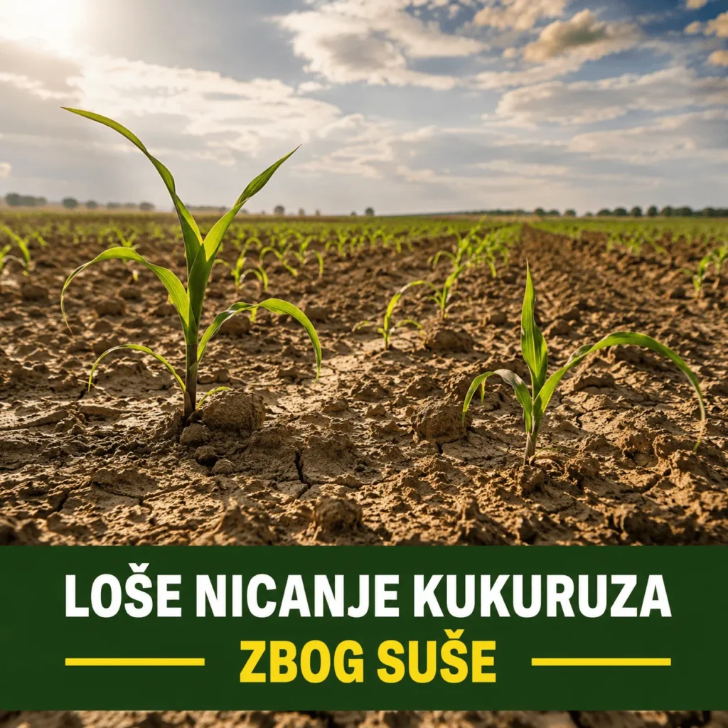 Loše nicanje kukuruza i suncokreta zbog suše pravi velike probleme ratarima