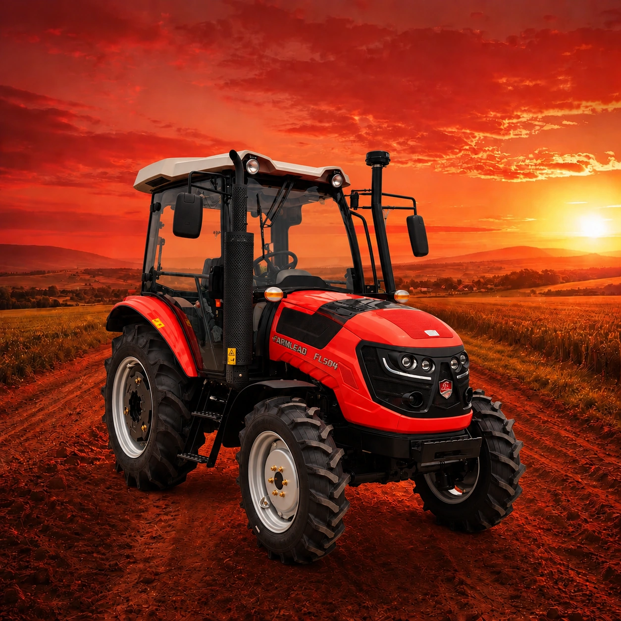 FarmLead FL504 traktor u polju